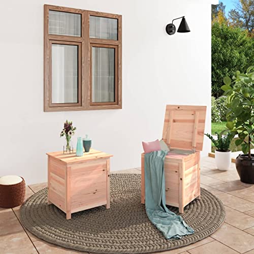 XIAOGUANG Outdoor-Kissenbox, Auflagenbox, Gartenbox, Balkonbank, Outdoor Schrank, Aufbewahrungsbox, Outdoor Storage, 50x50x56 cm Massivholz Tanne von XIAOGUANG