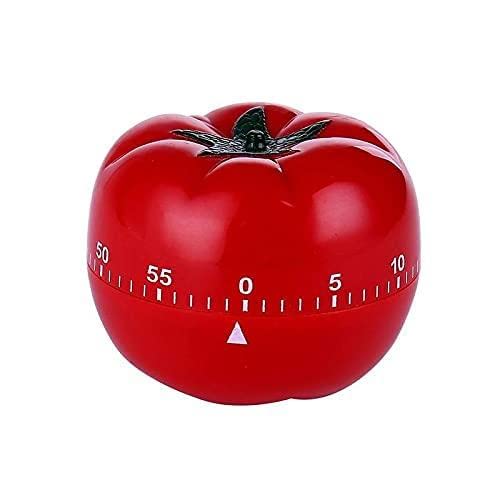 1 x Stahl-Tomaten-Timer, mechanischer Küchen-Koch-Erinnerungszähler, Spiel-Down-Zähler, Countdown, mechanischer Alarm von XIAOL