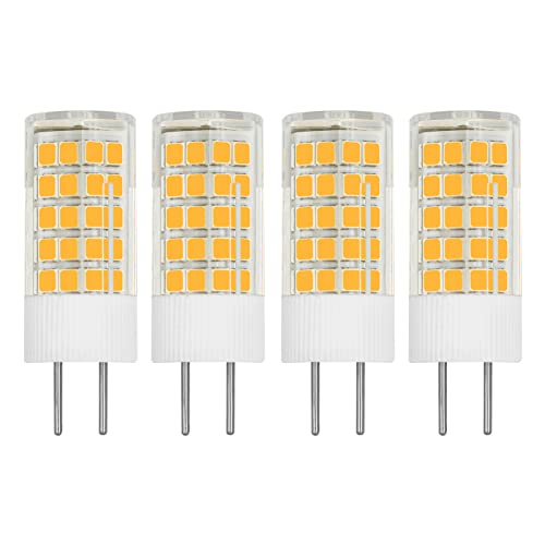 XIMNCHNI G6.35/GY6.35 LED 12V Warmweiß 3000K Glühbirne 3W Ersatz für 25W 30W Halogen GY6.35 Bi-Pin Sockel Leuchtmittel 380 Lumen Nicht Dimmbar für Wohnzimmer Lampe Landschaftsbeleuchtung (4 Stück) von XIMNCHNI