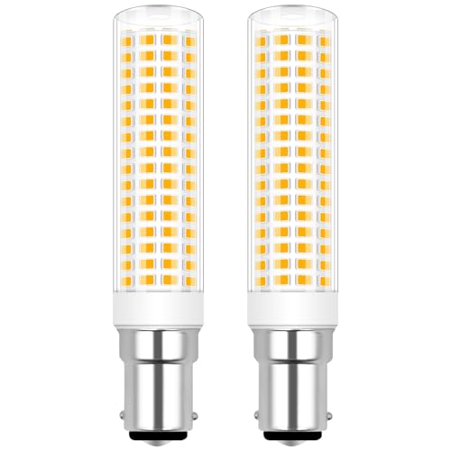 XIMNCHNI B15D LED Glühbirne Warmweiß 8W 1200LM Lampe B15D Ersetzt 120W 100W 80W Halogenlampe,Nicht Dimmbar für Schlafzimmer Wohnzimmer, AC 100-265V, 2 Stück von XIMNCHNI