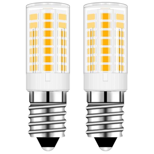 XIMNCHNI E14 LED Kühlschranklampe, E14 LED Lampe Warmweiß 460LM 4W Ersatz für 40W Halogenlampen, E14 3000K Kühlschrank Glühbirne, Nicht Dimmbar,Lampe für Dunstabzugshaube, Nähmaschine, Salzlampe von XIMNCHNI