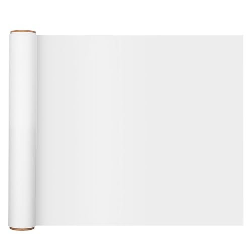Elektrostatische Wandschutzfolie,45x500cm Klebefolie Wand Selbstklebend Spritzschutz Wand Schutzfolie Wandschutzfolie für Tapete,Wände, Küche, Möbel (Weiß) von XLSBZ