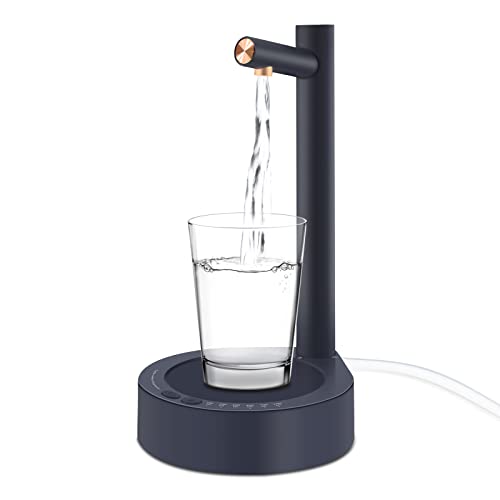 Automatischer Wasserspender,Elektrischer Desktop Wasserflaschenspender,USB Water Dispenser,7 Stufen Quantitativer Automatischer Water Dispenser,Tragbare Wasserflaschen Pumpe für Zuhause,Camping(Blau) von XTVTX