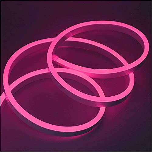 XUNATA 10m Neon LED Streifen Rosa, 220V 2835 120leds/m IP65 Wasserdichte, Diffusion Flex LED Schlauch für Heim DIY Festival Dekoration von XUNATA