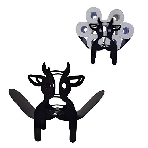 XeinGanpre Toilettenpapierhalter aus schwarzem Metall auf Füßen, innovatives Design in Tierform von XeinGanpre