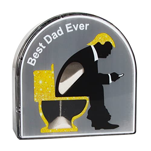 Toilet Timer Sanduhr Mann, XiXiRan 5 Minuten Sand Toilette Sanduhr Timer Kinder, Hourglass Stundenglas Sauna Sanduhr eieruhr, Lustige Geschenke, Toiletten Dekoration Gold, Schwarz von XiXiRan