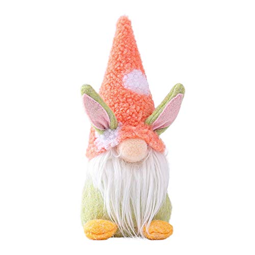 Xiaojiu Osterdeko Plüsch Gesichtslose Gnom Wichtel Dekoration Stehende gesichtslose Post Oktober Dekoration Tisch Puppen Dekoration Home Dekor Ordner Ständer (Pink One Size) von Xiaojiu