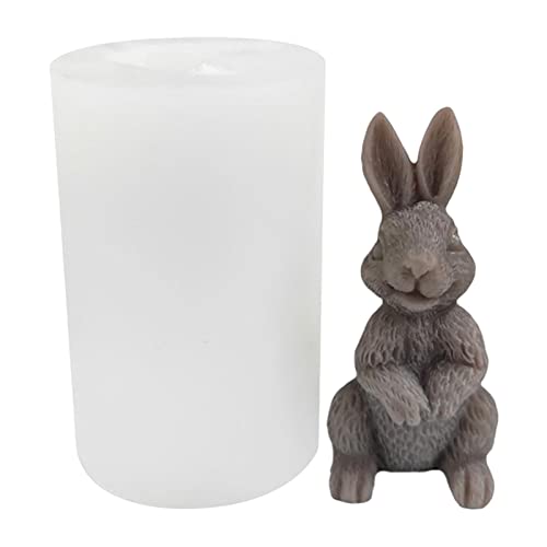 Ostern Silikonform 3D Hase Kerze Formen Ostern Hase Seifenform Handgefertigte Gießformen Schokoladenform Backformen Für Herstellung Von Fondant, Kerzen, Seifen, Skulpturen Und Kuchendekoration von Xiaolan