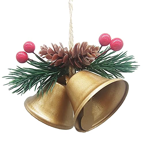 Weihnachtsbaumglocke | Dekorative Glocken Bastelglocken Jingle Bells,Rustikale Glocken-Weihnachtsdekoration für Partyzubehör Xiaolan von Xiaolan