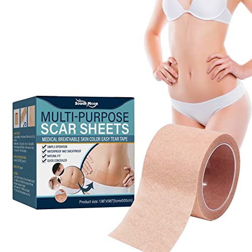 Xiaolan Scar Sheets for Old Scars 5cmx5m Scar Sheets for Surgical Scar Waterproof Scar Removal Sheets Breathable Scar Cover In-Visible Sticker Flaw Concealing Flesh-Colored Waterproof Smudge Any Part von Xiaolan