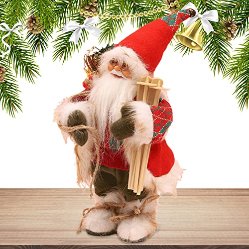 Xiaolan Singender Weihnachtsmann, Spaß beim Singen und Tanzen des Weihnachtsmanns, Weihnachtsmann-Weihnachtsfigur-Dekoration mit Geschenktüte für Weihnachtsfeier-Heimdekoration von Xiaolan