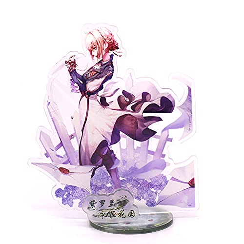 Xinchangda Violet Evergarden Acryl Stehende Figur, Acryl Kunststoff Ständer Dekor für Erwachsene, 15 cm von Xinchangda