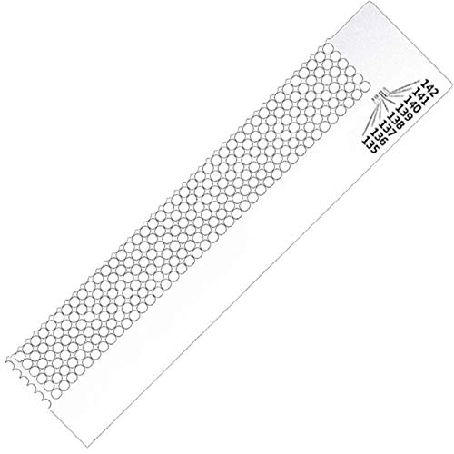 Xinlie Diamant Zeichenwerkzeug Lineal-Punkt-Bohrer-Werkzeug Diamond Drawing Tool Painting Embroidery Painting Stickerei Kunst Handwerk Zeichnung Punkt Bohrer Stickerei Masche Lineal (240 Löcher) von Xinlie