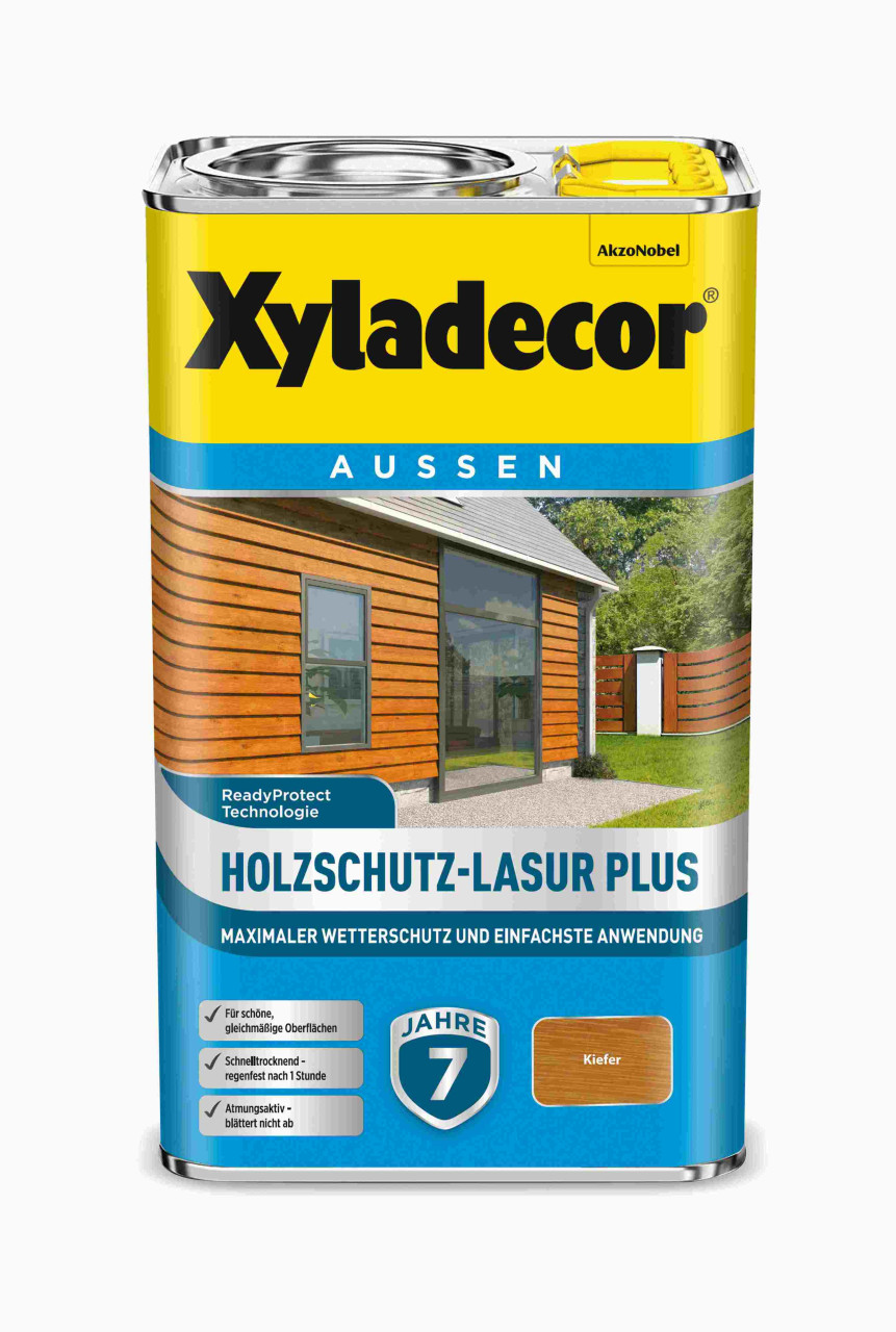 Xyladecor Holzschutz-Lasur 2,5 L kiefer Plus von Xyladecor