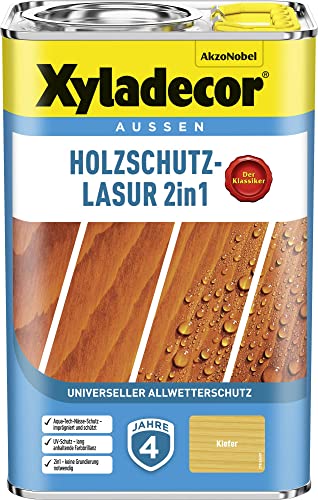 Xyladecor Holzschutz-Lasur 2 in 1, 4 Liter Kiefer von Xyladecor