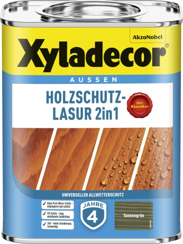 Xyladecor Holzschutz-Lasur Tannengruen 750 Ml - 5087261 von Xyladecor