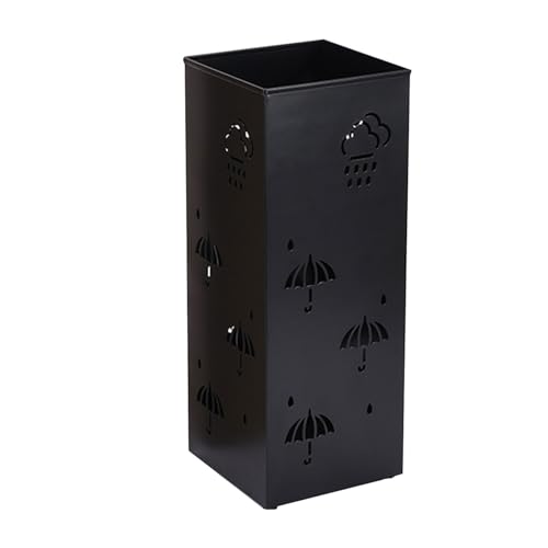 Xzbling Schirmständer Regenschirmständer Aus Metall Quadratischer Schirmständer Mit Modernem Design, Regenschirmbehälter Organizer, Dekorative Vase Für Heim Und Bürodekoration von Xzbling