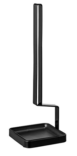 Yamazaki 4313 Tower Trinkflaschen-Abtropfständer, schwarz, Stahl/Polypropylen, Minimalistisches Design, 10 x 10 x 30 cm (LxBxH) von YAMAZAKI