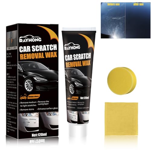 YANINEE Car Scratch Repair Paste, Auto Kratzer Reparatur Paste mit Schwamm × 1, Handtuch × 1 von YANINEE