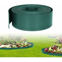 Rasenkante Kunststoff Beeteinfassung Garten Rasenkanten, Beetumrandungen Flexibel Frei zu Biegen, 20m, Grün - Yardin von YARDIN
