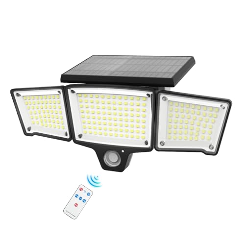 YD LIFE Solarlampen für Außen mit Bewegungsmelder, 1200LM 3 Modi Solarleuchten Aussen mit 270°Beleuchtungswinkel, IP65 Wasserdichte Solar Wandleuchte für Terrasse, Veranda, Garage, Hof, Straßen von YD LIFE