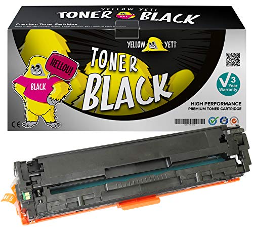 YELLOW YETI 203X CF540X (3200 Seiten) Schwarz Premium Toner kompatibel für Color Laserjet Pro M254dw M254nw MFP M280nw MFP M281fdn MFP M281fdw von YELLOW YETI