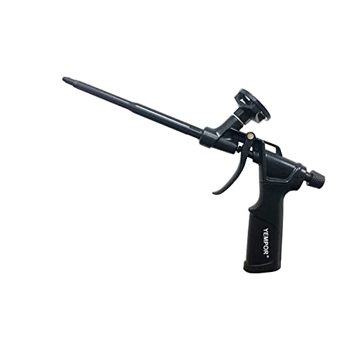 YEMPOR® Schaumpistole Bauschaumpistole Bauschaum Pistole Teflon Beschichtet (PTFE) Sealant Gun PU Expanding Foam Gun Dosierpistole aus Metall - Profi Montagepistole von YEMPOR