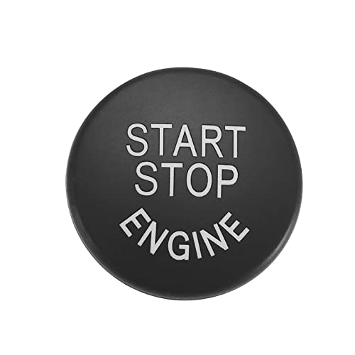 YINETTECH Motor Start Stop Button Cover Ersatz Kompatibel mit BMW X5 E70 X6 E71 E60 E87 E83 E89 3er E90 E91 E92 Motorschalter Abdeckung Schwarz von YINETTECH