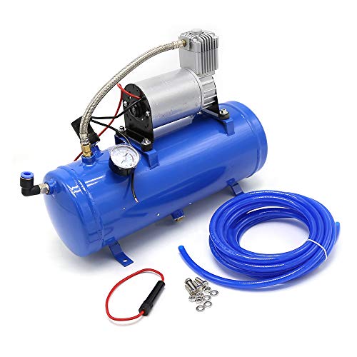 Luftkompressor Luft Kompressor Druckluft Kompressor 6L 150PSI 12V mit Luftschlauch für Air Horn Reifen von YISSALE