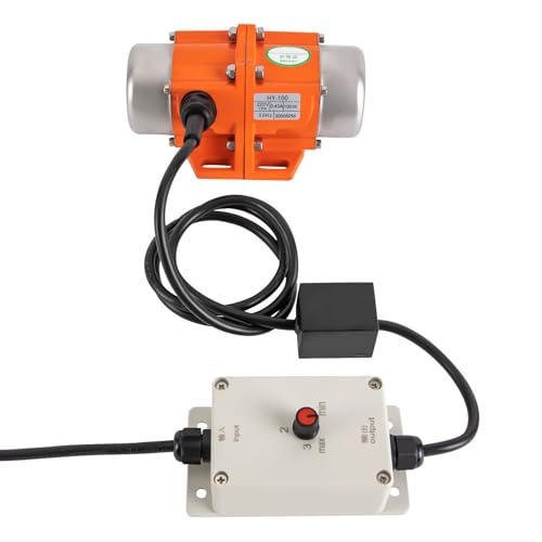 Vibrationsmotor Einzelphase Vibrationsmotor mit Drehzahlregler 100W Elektrischer Industriemotor 50Hz 3000RPM Vibration Motor Asynchrones Vibrator von YISSALE