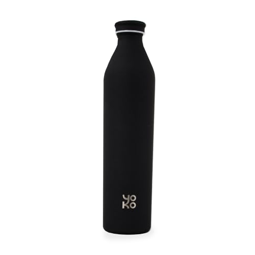 YOKO DESIGN - Isolierflasche, 1 l, Farbe: Mattschwarz von YOKO DESIGN