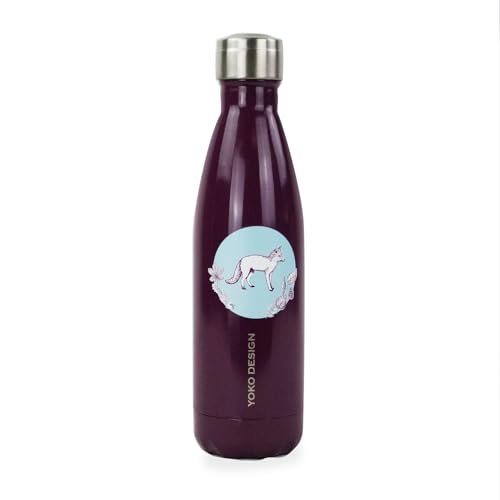 YOKO DESIGN - Isolierflasche, 500 ml, Fuchs, Violett von YOKO DESIGN