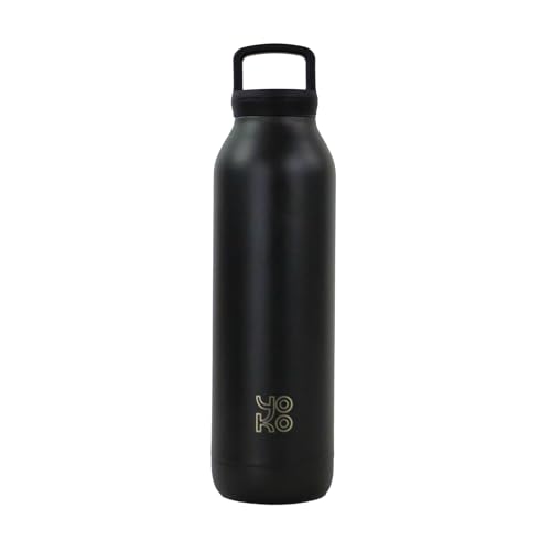 YOKO DESIGN - Isolierflasche 500 ml & Teesieb, Schwarz von YOKO DESIGN