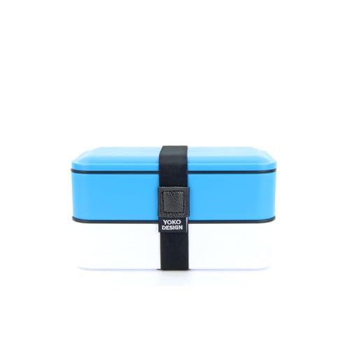 YOKO DESIGN - Lunch Box 2 Etagen, Farbe: Blau, 1200 ml von YOKO DESIGN