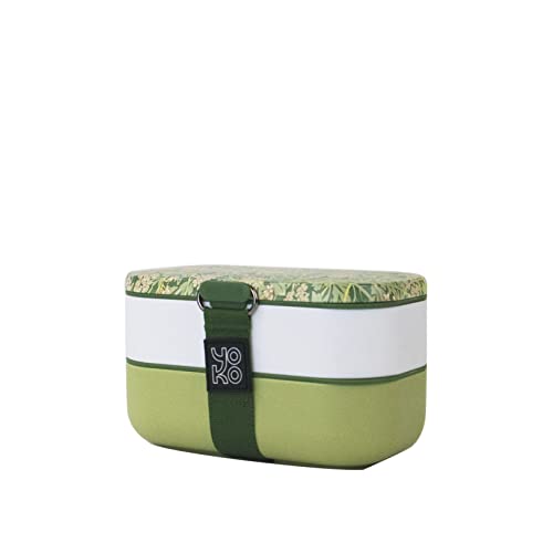 YOKO DESIGN Lunchbox, bedruckt, 2 Etagen, 1200 ml, Jasmine von YOKO DESIGN