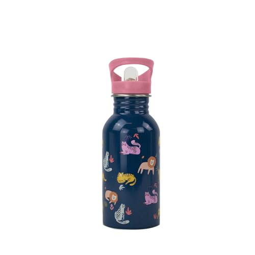 YOKO DESIGN - Trinkflasche, einwandig, 500 ml, Motiv Wildtiere von YOKO DESIGN