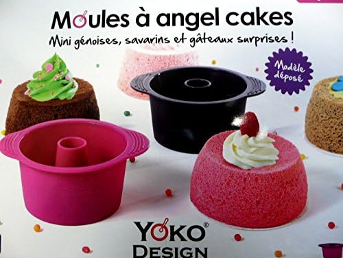 Yoko Design 1258 Silikonform für Angelcake, 13 x 10,5 x 5,5 cm, Fuchsia / Dunkelviolett von YOKO DESIGN