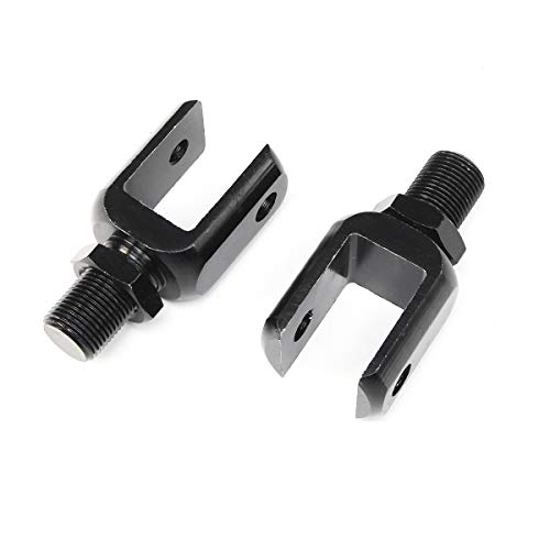 YONGYAO 2Pcs Stoßdämpfer Adapter Clevis Kopf U-Typ End Motorrad Scooter -Schwarz von YONGYAO