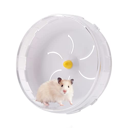 Hamsterrad, 21cm/8,3 Zoll Laufrad Hamster Leise Spinner-Laufrad Hamster Spielzeug, Transparent für Totoro Mouse Eichhörnchen Chinchillas Kleintier Haustier von YOPOTIKA