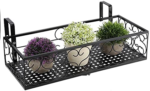 Balkon Hängender Blumentopfhalter, Blumentopfhalter Blumentöpfe Für Außengeländer-Regaldekoration-100 x 20 x 12 cm von YRHH