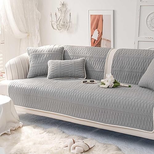 YSZBD Sofabezug L Form Sofahusse Ecksofa Couch Überzug 3 Sitzer Kratzfest Katzen Sofaschoner rutschfest Sofaauflagen Universal Couch Uberwurf Sitzkissenbezug,#1-110x210cm von YSZBD