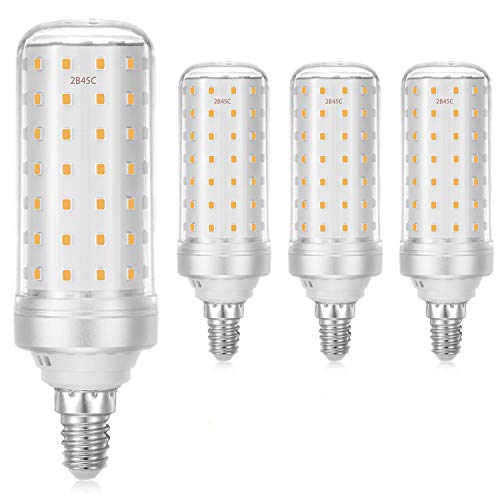 E14 LED Warmweiss 12W LED E14 Glühbirne Ersetzt 100W-150W Glühlampe Mais Lampe 1200lm, E14 LED Maiskolben Birnen Warmweiß 3000K, No Flicker，AC 220V-240V, 360° Abstrahwinkel, Nicht Dimmbar - 4er Pack von YUIIP