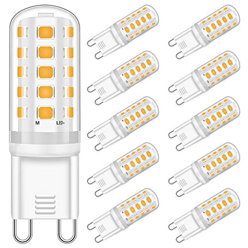 G9 LED Dimmbar Lampen 5W Ersatz für 33W 40W Halogenlampe - Warmweiß 2700K Led glühbirnen - G9 Sockel Led Birne Leuchtmittel, 400LM,AC 220-240V, 10er Pack von YUIIP