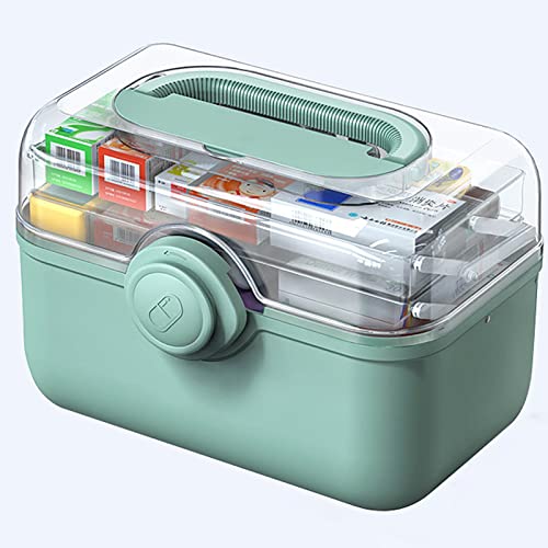Multifunktionale Medizinische Box, Schachtel Kisten, Kunststoffbehälter Plastikbox, Erste Hilfe Koffer Aufbewahrungsbox Medikamente Mit Deckel, Klein Kunststoff von YUNM