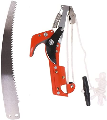 Extendable Tree Pruner Saw, High-Altitude Branches Trimmer Pruning Shears Head, Fruit Picker Harvester Clipper Pruning Tool for Plant Garden(Without Pole) von YWHWXB