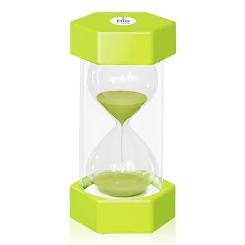 Sanduhr für Kinder, Toilet Timer,Zahnputzuhr,Visueller Timer Kinder,Timer Kinder,Lernuhr Kinder,Küchenuhr Timer,3 Minute (Gras-Grün) von YYHCC