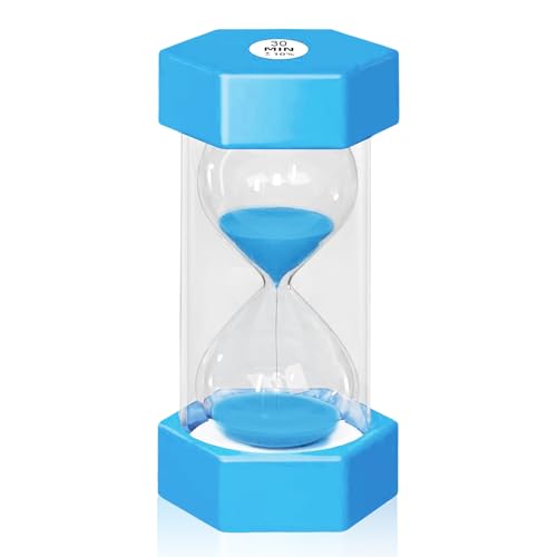 Sanduhr für Kinder, Toilet Timer,Zahnputzuhr,Visueller Timer Kinder,Timer Kinder,Lernuhr Kinder,Küchenuhr Timer,30 Minute (Blau) von YYHCC