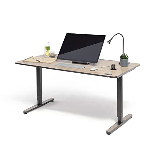Yaasa Desk Pro 2 Elektrisch Höhenverstellbarer Schreibtisch, 160 x 80 cm, Eiche, mit Speicherfunktion und Kollisionssensor von Yaasa