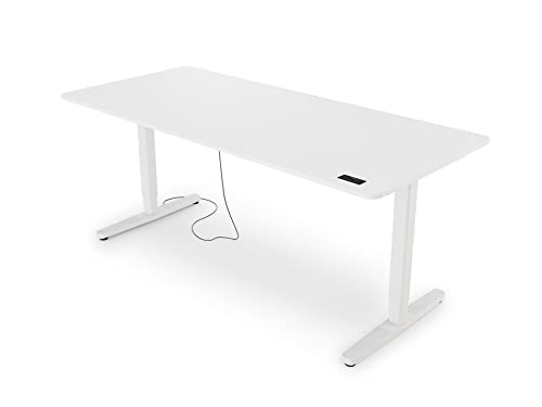 Yaasa Desk Pro 2 Elektrisch Höhenverstellbarer Schreibtisch, 180 x 80 cm, Off-White, mit Speicherfunktion und Kollisionssensor von Yaasa