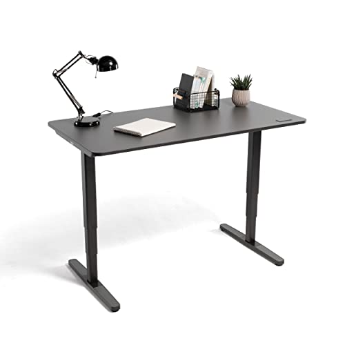Yaasa Desk Pro 2 Elektrisch Höhenverstellbarer Schreibtisch, 160 x 80 cm, Dunkelgrau/Schwarz, mit Speicherfunktion und Kollisionssensor von Yaasa
